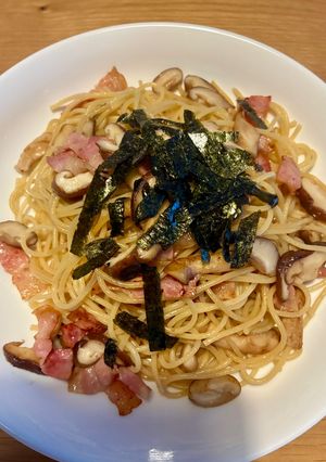 失敗しない！しいたけの和風パスタ-レシピのメイン写真