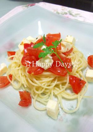 トマト＆モッツァレラの冷製パスタ-レシピのメイン写真
