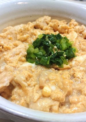 レンジで簡単ふわとろ親子丼むね肉ヘルシー-レシピのメイン写真