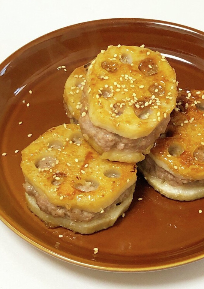 【簡単】シャキシャキ♡蓮根のはさみ焼き-レシピのメイン写真