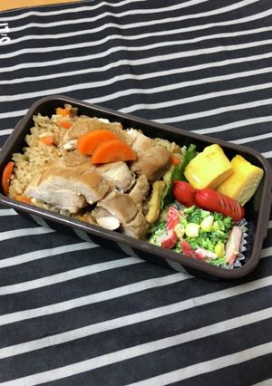 男子高校生弁当★96 炊き込みご飯弁当-レシピのメイン写真