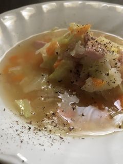 野菜スープ くず野菜とストーブで-レシピのメイン写真
