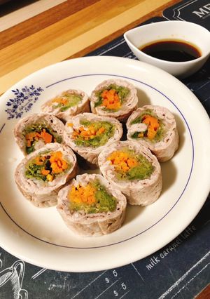 ポン酢ソースでサッパリ！野菜の豚肉巻き-レシピのメイン写真