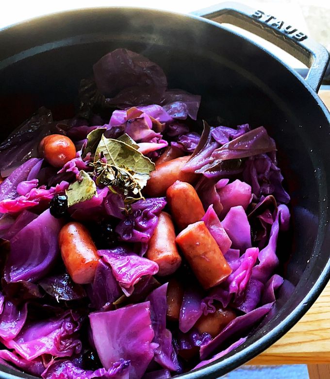 たっぷり紫キャベツとソーセージ by ☆＊SNOW＊☆ 【クックパッド