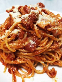 フライパン一つのトマトソースパスタ-レシピのメイン写真