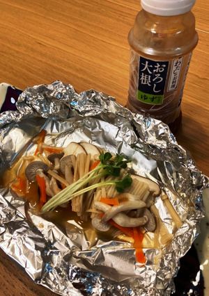 白身魚とキノコのホイル焼き-レシピのメイン写真