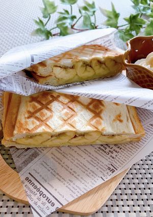 シナモン香る★大人のバナナホットサンド-レシピのメイン写真
