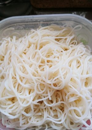 素麺あるよねぇ。まとめて茹でますよ。-レシピのメイン写真