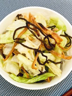 塩昆布×スルメで美味♪おつまみキャベツ-レシピのメイン写真