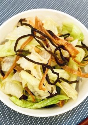 塩昆布×スルメで美味♪おつまみキャベツ-レシピのメイン写真