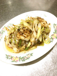 【プロが教える】イカとねぎの豆鼓炒め-レシピのメイン写真