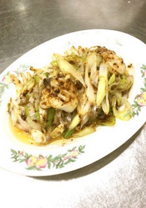 【プロが教える】イカとねぎの豆鼓炒め-レシピのメイン写真