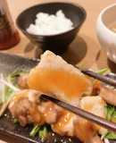 さっぱり！さんまと厚揚げの揚げ焼きサラダ
