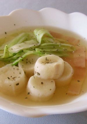 朝食に やき麸とベーコンのスープ-レシピのメイン写真
