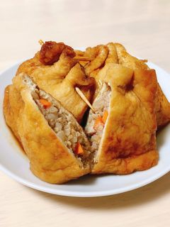 ジュワッと美味しい☆油揚げの肉詰め-レシピのメイン写真