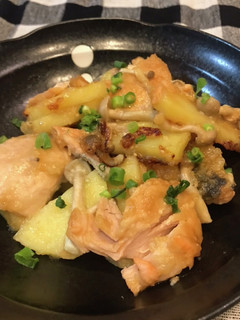 秋鮭とじゃがいものバター味噌焼き-レシピのメイン写真