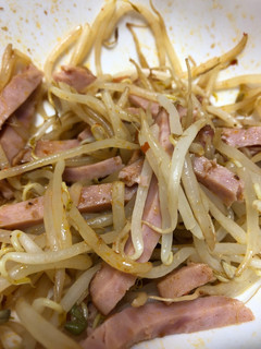 簡単☆レンジでもやしと焼豚のあえ物-レシピのメイン写真