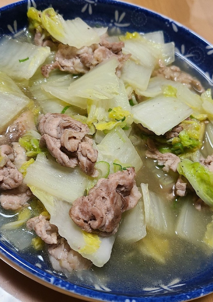 白菜と豚肉のゆず胡椒煮・冷凍保存可-レシピのメイン写真