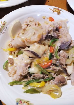 豚こま肉のクリーミー炒め-レシピのメイン写真