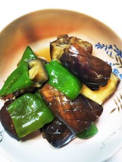 レンジで簡単!なすとピーマンの揚げ浸し-レシピのメイン写真