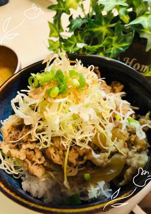 湯煎すき家の牛丼キャベツ盛り盛り✨-レシピのメイン写真