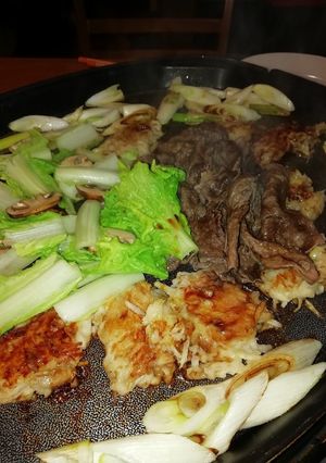 ホットプレートで、牛焼きしゃぶ-レシピのメイン写真