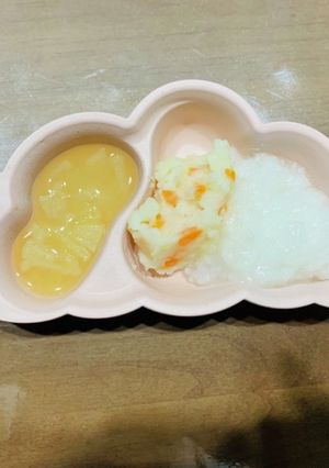味噌汁の取り分け〜カミカミ期離乳食1食分-レシピのメイン写真