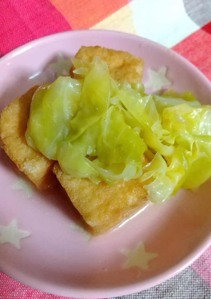 厚揚げとキャベツの煮物-レシピのメイン写真