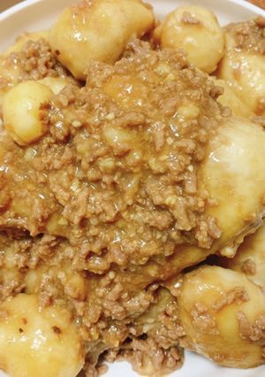 里芋とひき肉の煮っ転がし-レシピのメイン写真