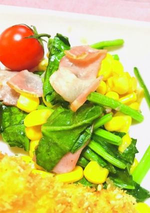 ほうれん草のバター炒め-レシピのメイン写真