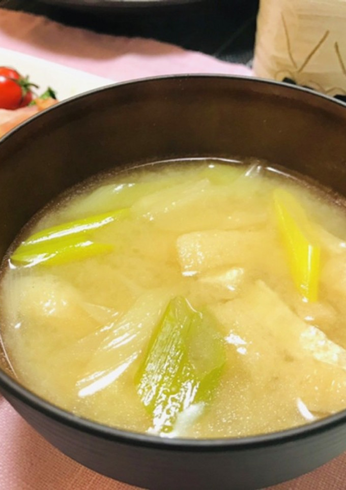ネギと油揚げのお味噌汁-レシピのメイン写真