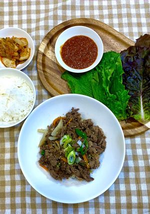 超簡単☆手軽に調理できる牛肉プルコギ!☆-レシピのメイン写真