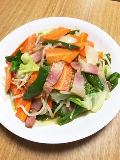 ベーコンとタップリ野菜の低温炒め-レシピのメイン写真