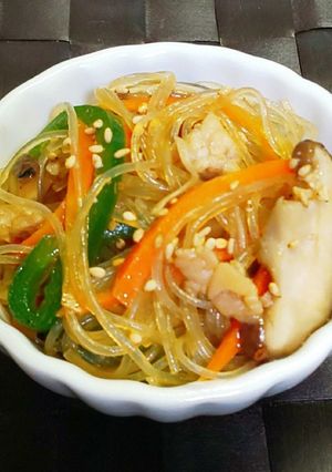 レンジで鶏そぼろの中華風春雨-レシピのメイン写真
