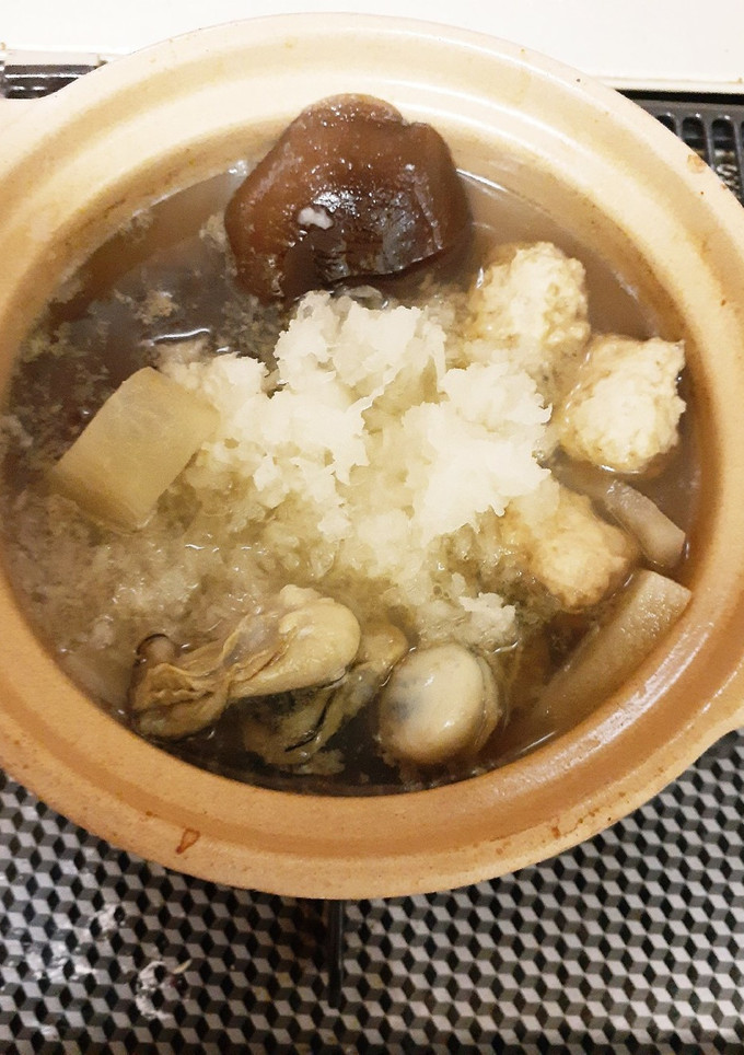 冷凍牡蠣とササミ団子のヘルシーみぞれ鍋-レシピのメイン写真