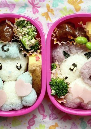 ポケモン【ロコン】【ポニータ】のキャラ弁-レシピのメイン写真