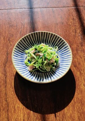 大根の皮と豆苗のツナ塩和え-レシピのメイン写真