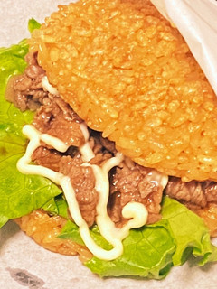 自宅で焼肉ライスバーガー-レシピのメイン写真