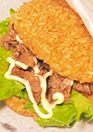 自宅で焼肉ライスバーガー-レシピのメイン写真