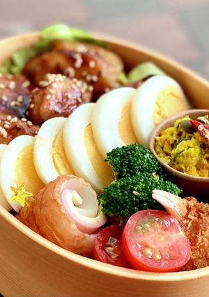 わっぱ弁当★照り焼きチキン&南瓜サラダ-レシピのメイン写真