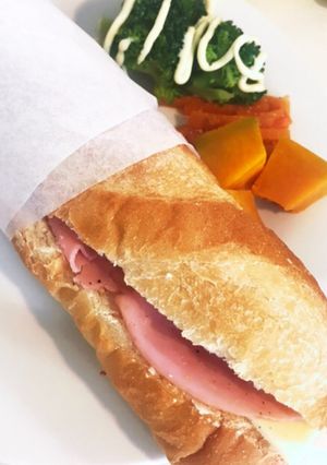 ハムとチーズのシンプルサンド-レシピのメイン写真