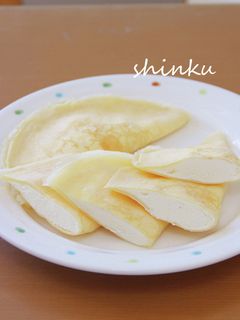 簡単*チーズケーキ×クレープアイス-レシピのメイン写真