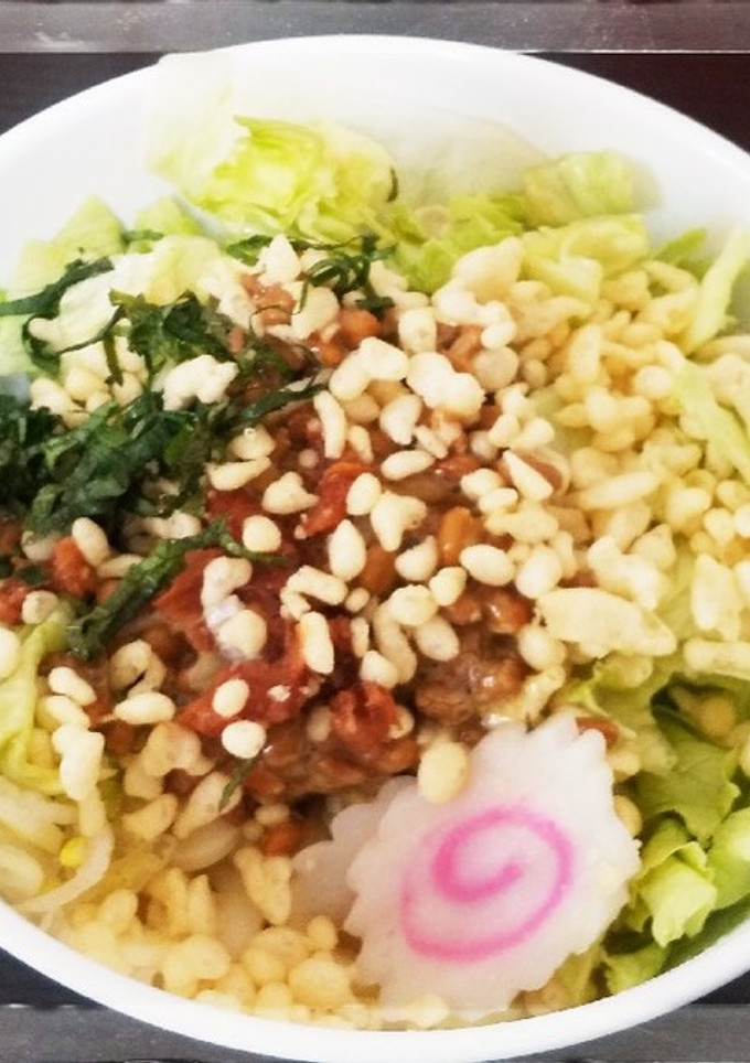 揚げ玉 納豆冷やしうどん-レシピのメイン写真