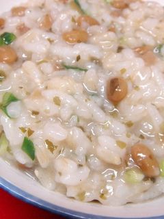 体に優しい♪梅と納豆のおじや-レシピのメイン写真