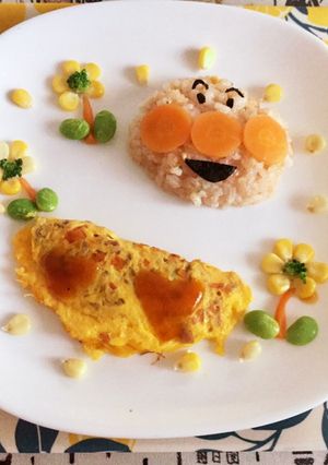 簡単♪1歳のお誕生日プレート -レシピのメイン写真