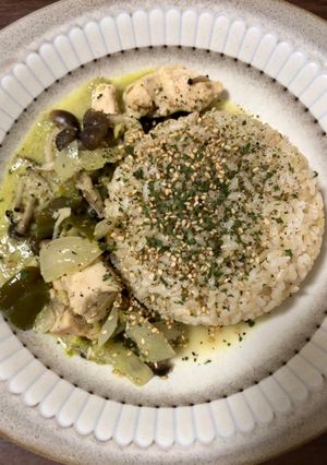 チキンと野菜たっぷりグリーンカレー-レシピのメイン写真
