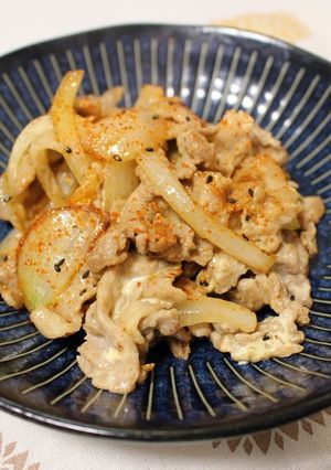 豚肉の七味マヨ炒め-レシピのメイン写真