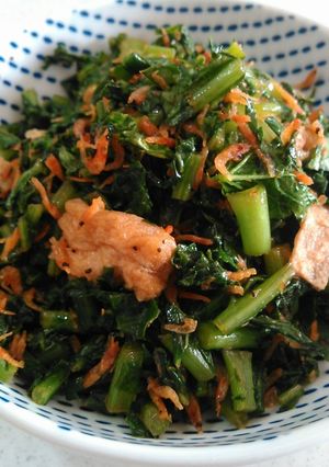 大根葉と乾物小エビの炒めもの-レシピのメイン写真