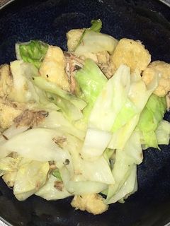 鯖とキャベツと南関揚げのポン酢サラダ-レシピのメイン写真