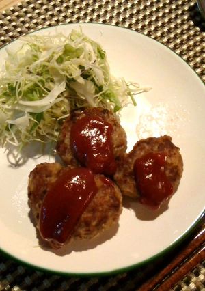 隠し味付き！オリジナルソースハンバーグ-レシピのメイン写真